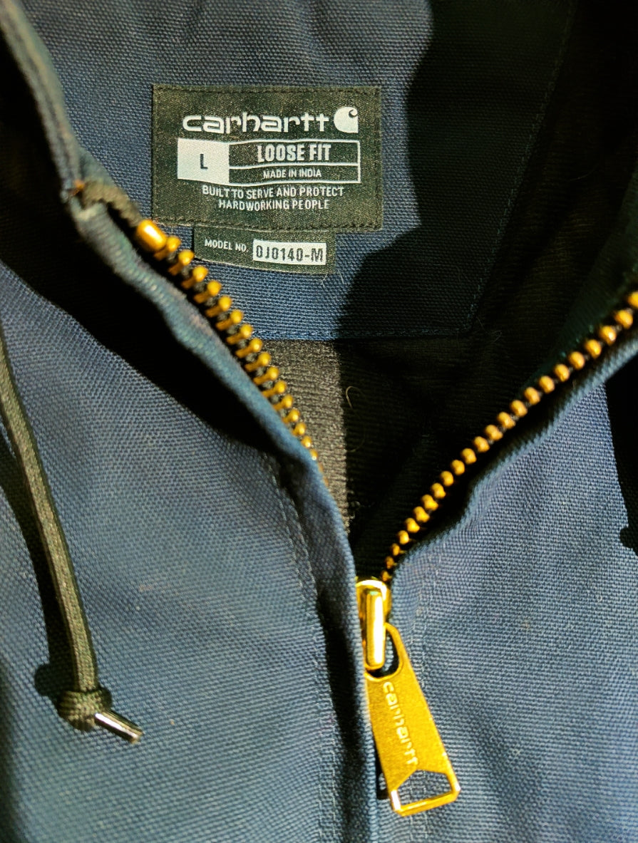 Vintage Carhartt Hooded Lined Active Jacket - L