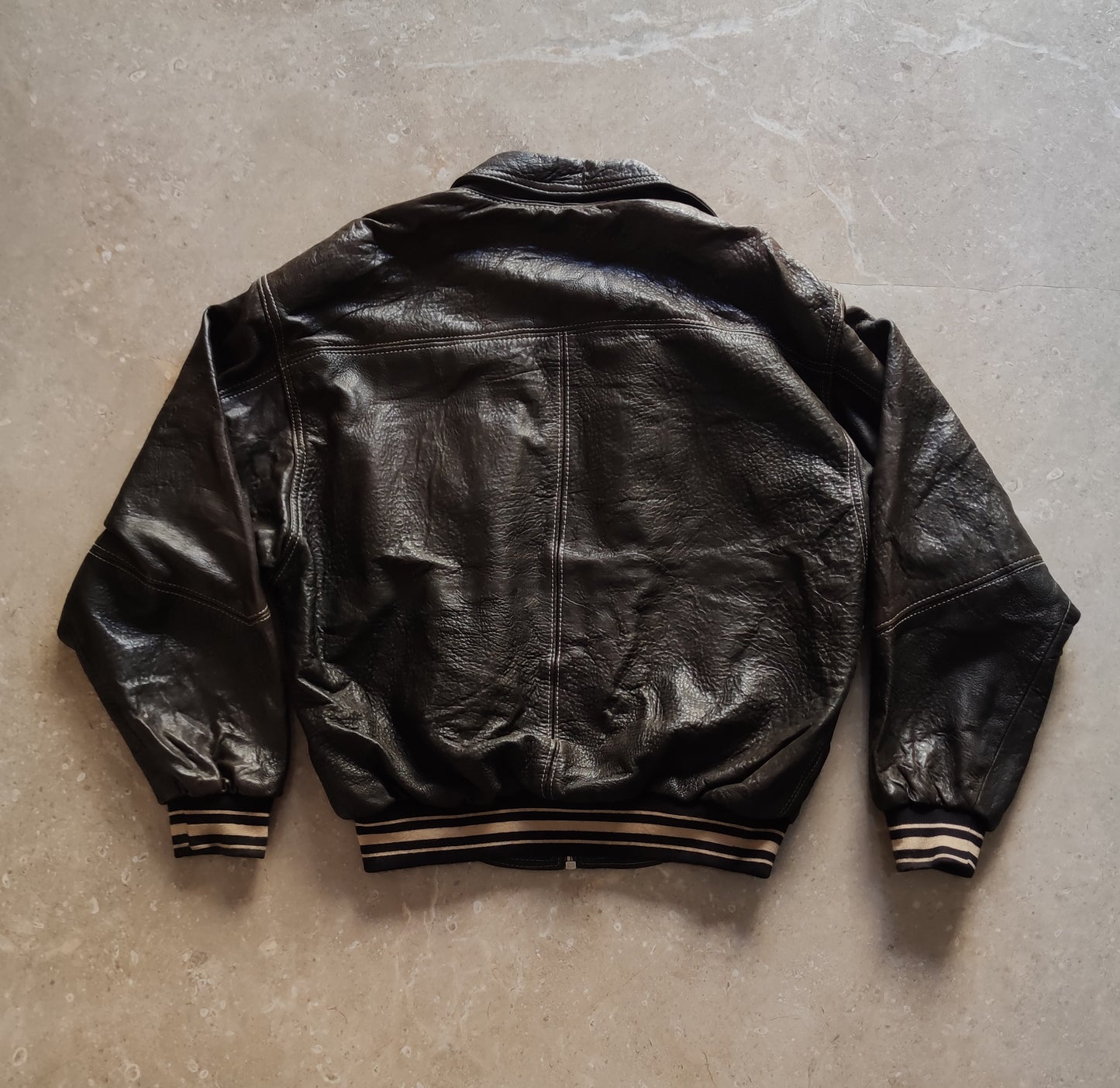 36 Dakota USA Vintage Baseball Club Leather Jacket - XL