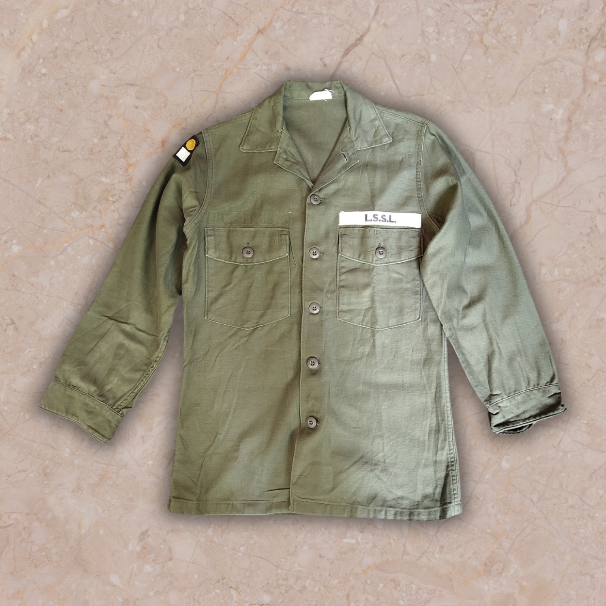U.S. Army OG-107 Fatigue First Cav Shirt- S