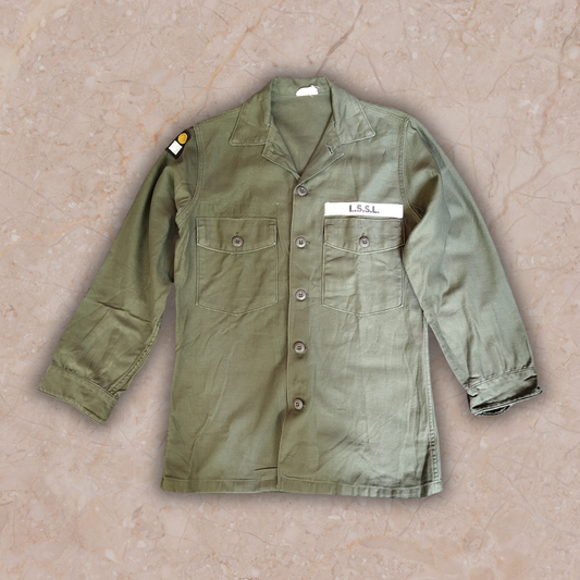 U.S. Army OG-107 Fatigue First Cav Shirt- S