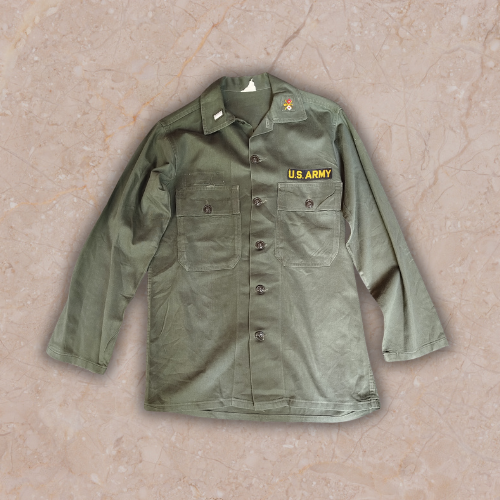 02 U.S. Army OG-107 Fatigue Shirt- M
