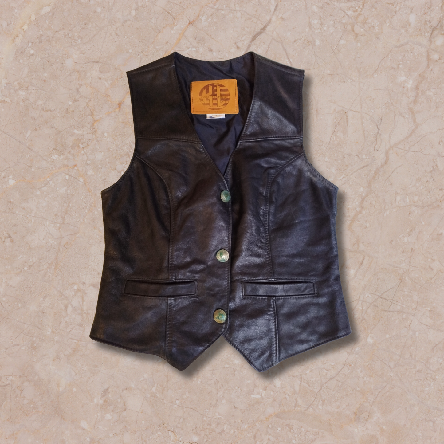 Kerr Leather Vest - M