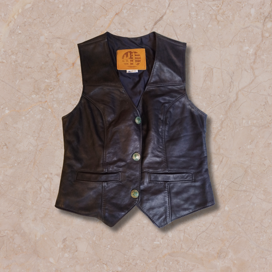 Kerr Leather Vest - M