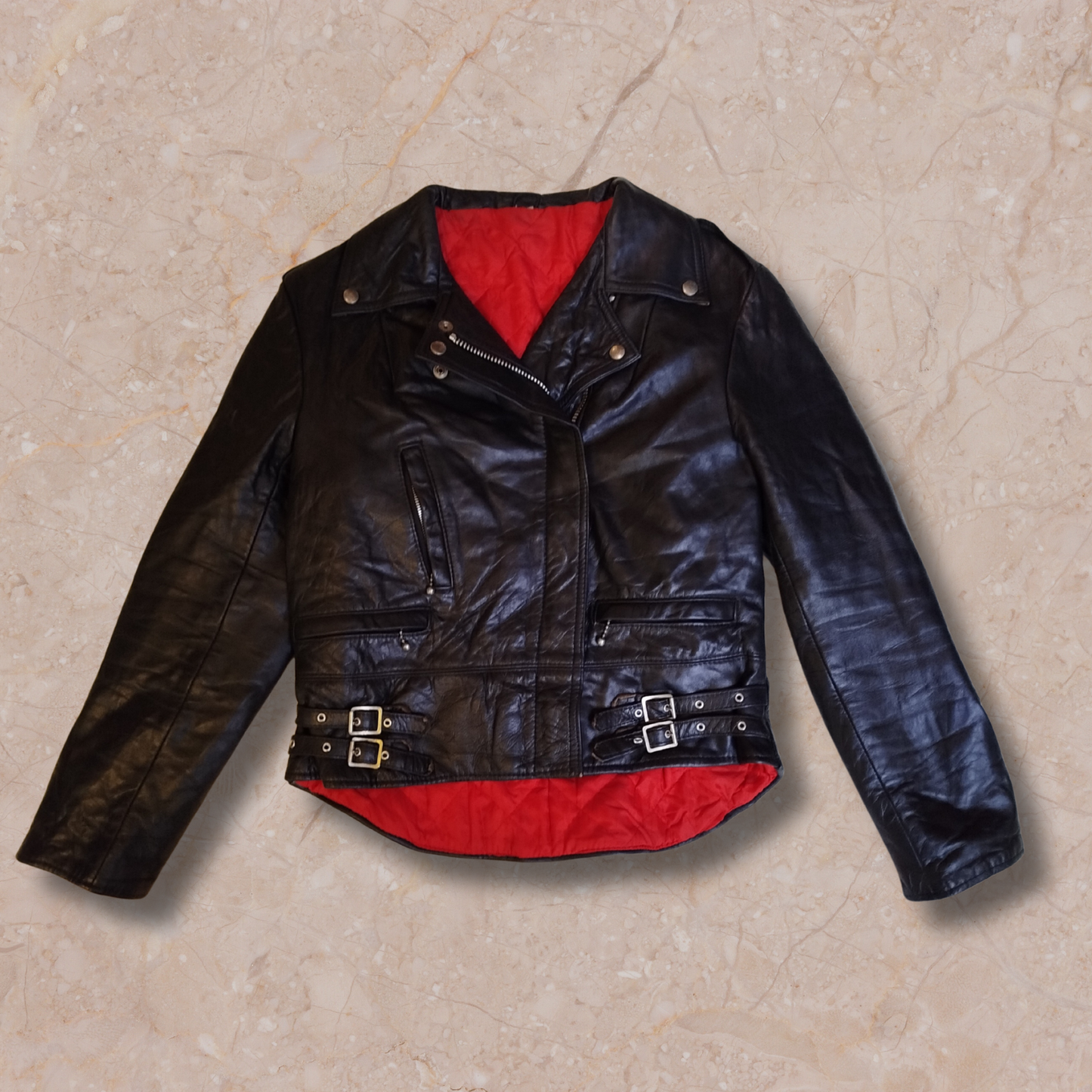 UK Leather Biker - S