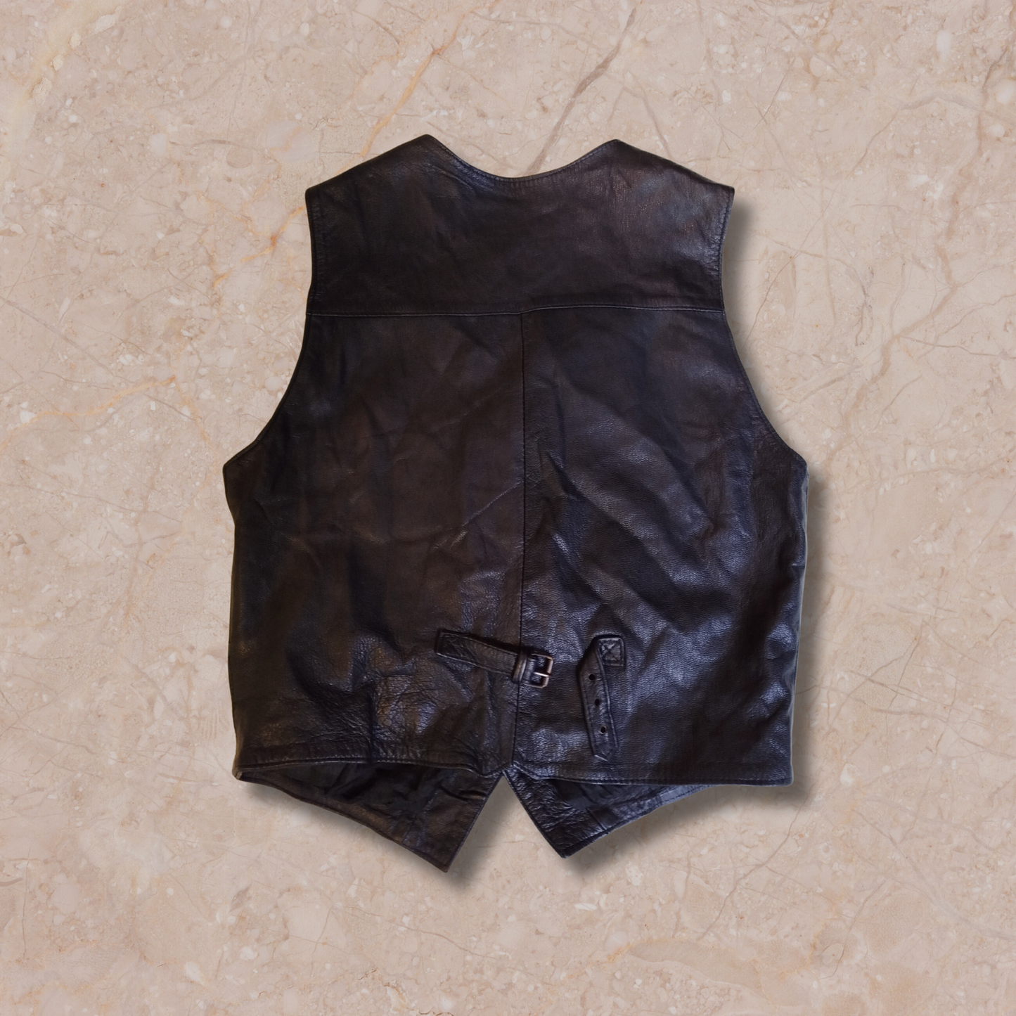 Vintage Leather Vest - M