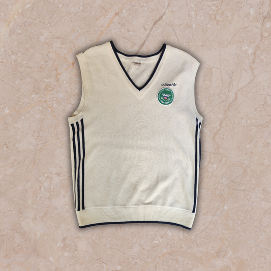 80s Vintage Adidas US Tennis Association  Vest - L