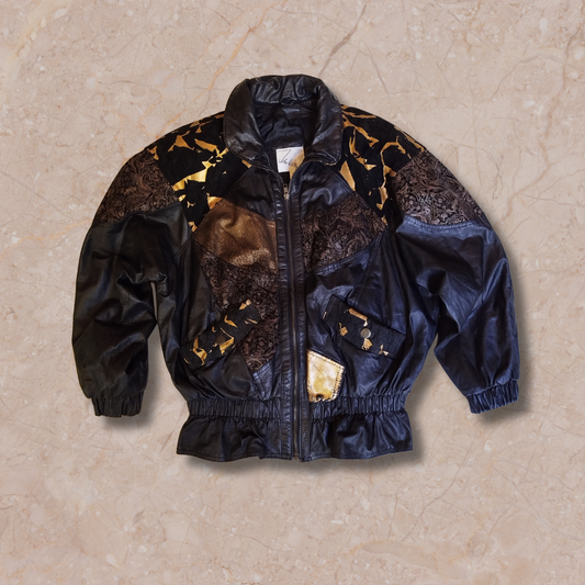 John Weitz Leather Jacket M