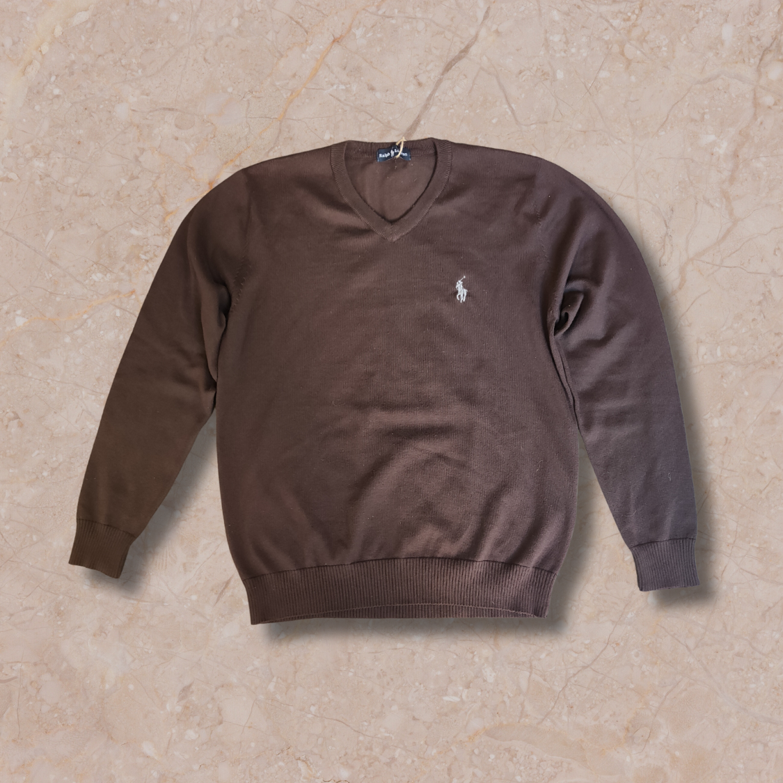 Ralph Lauren V-Neck Cachemire Sweater - XL