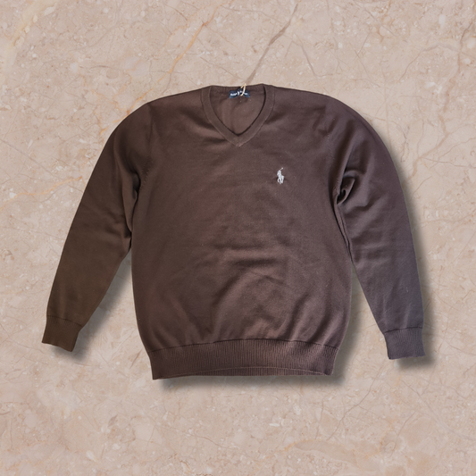 Ralph Lauren V-Neck Cachemire Sweater - XL