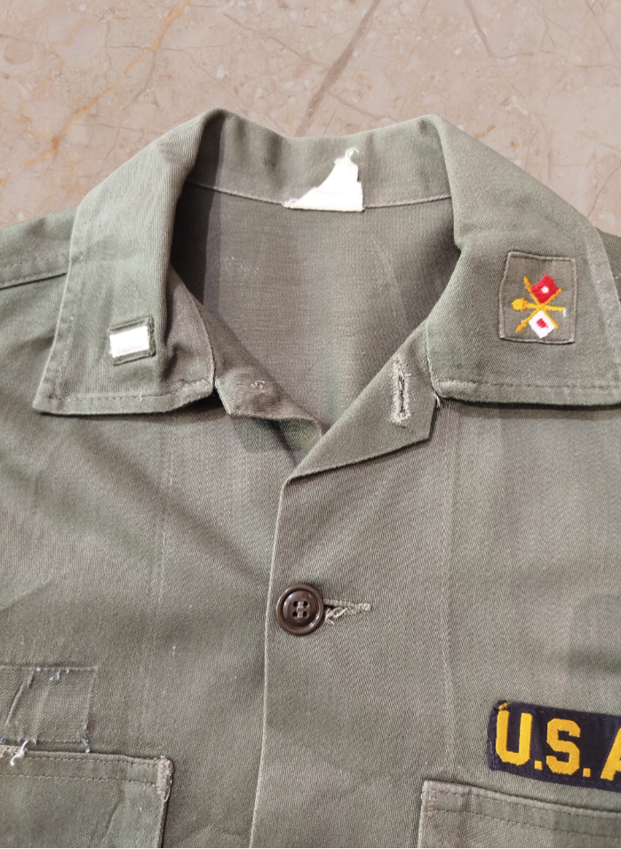 02 U.S. Army OG-107 Fatigue Shirt- M
