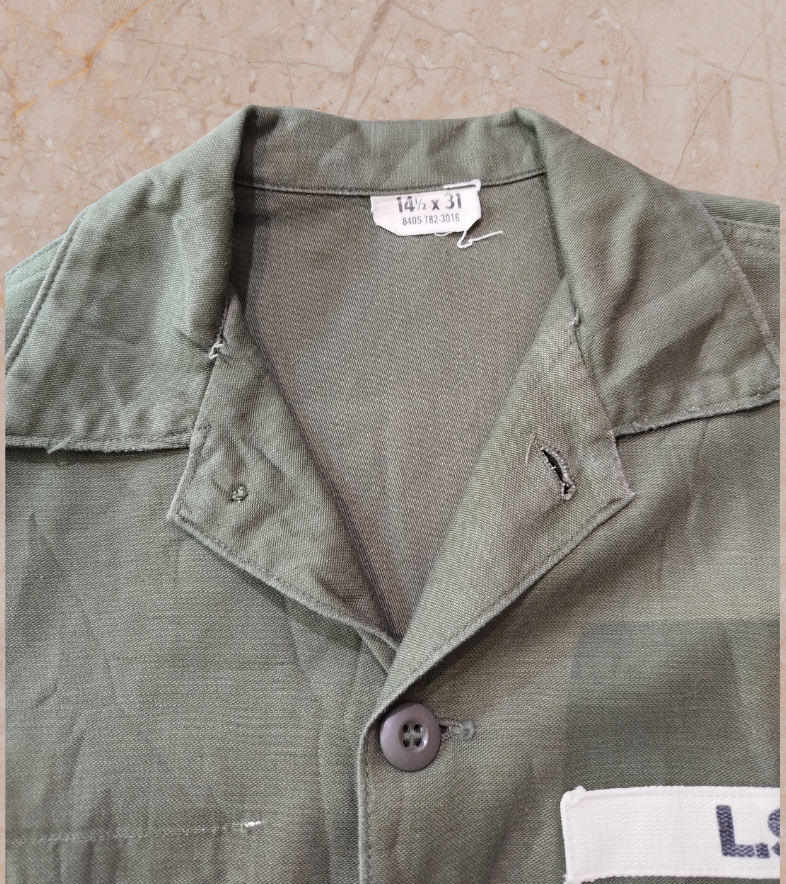U.S. Army OG-107 Fatigue First Cav Shirt- S