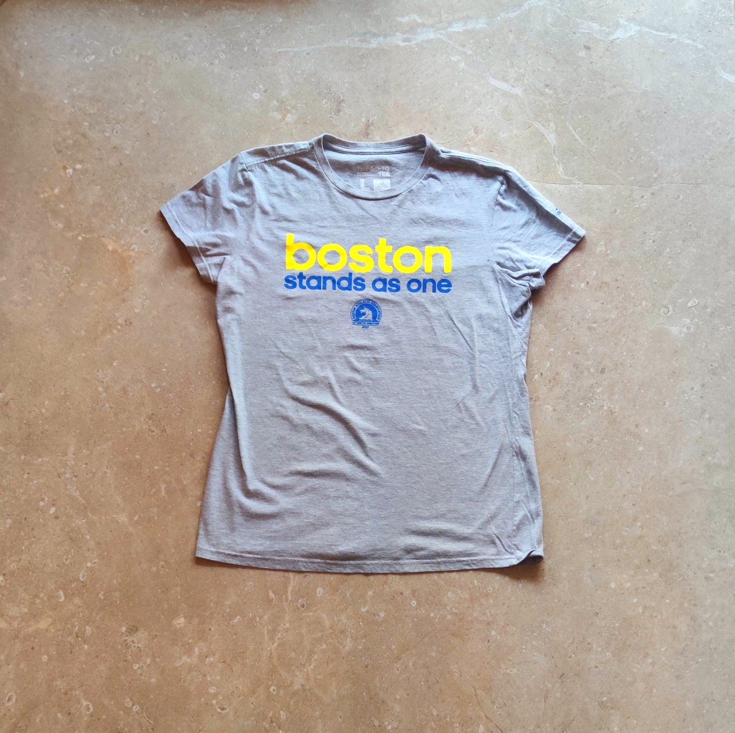 Woman Adidas Boston Grey Tee