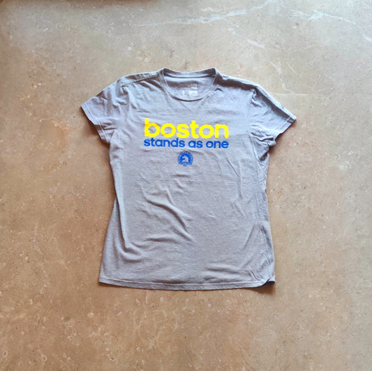 Woman Adidas Boston Grey Tee