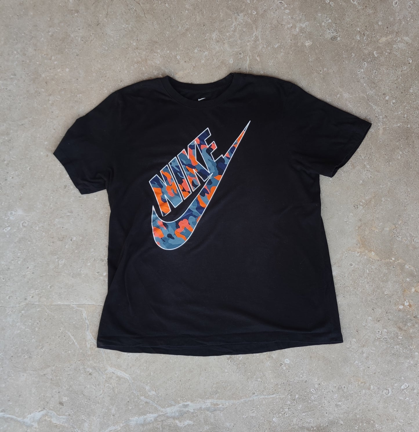 Nike Camo Logo Blue Tee