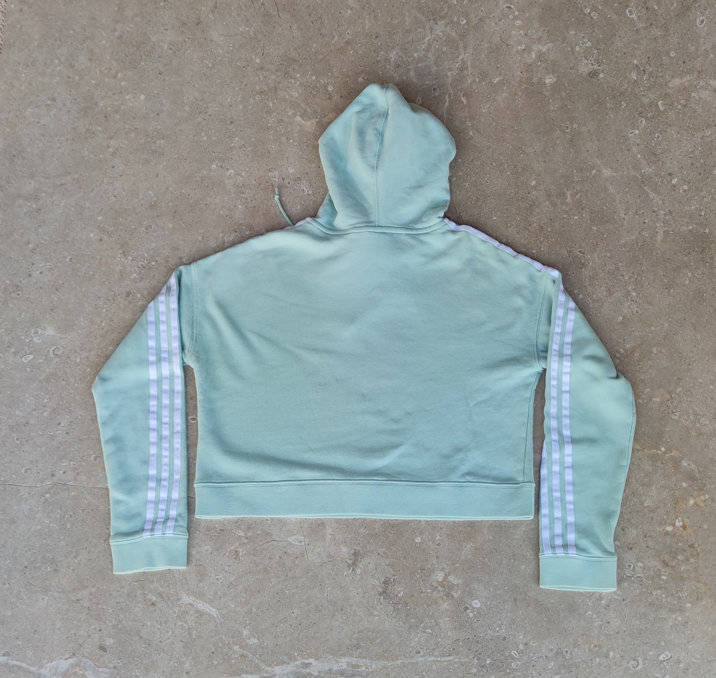 Woman Adidas Crop Green Ash Hooded Sweatshirt