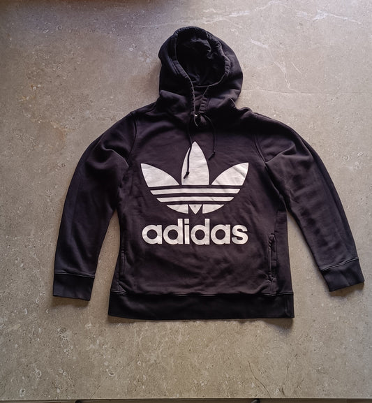 Adidas Classic Black Hooded Sweatshirt