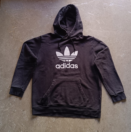 Adidas Black Hooded Sweatshirt