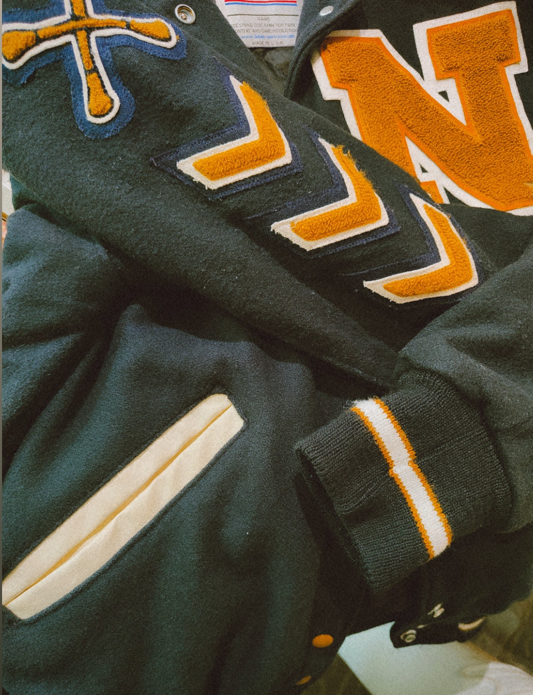 The Long Varsity Jacket - M