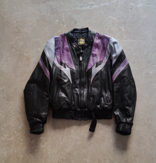 IXS Leather Biker Jacket - M