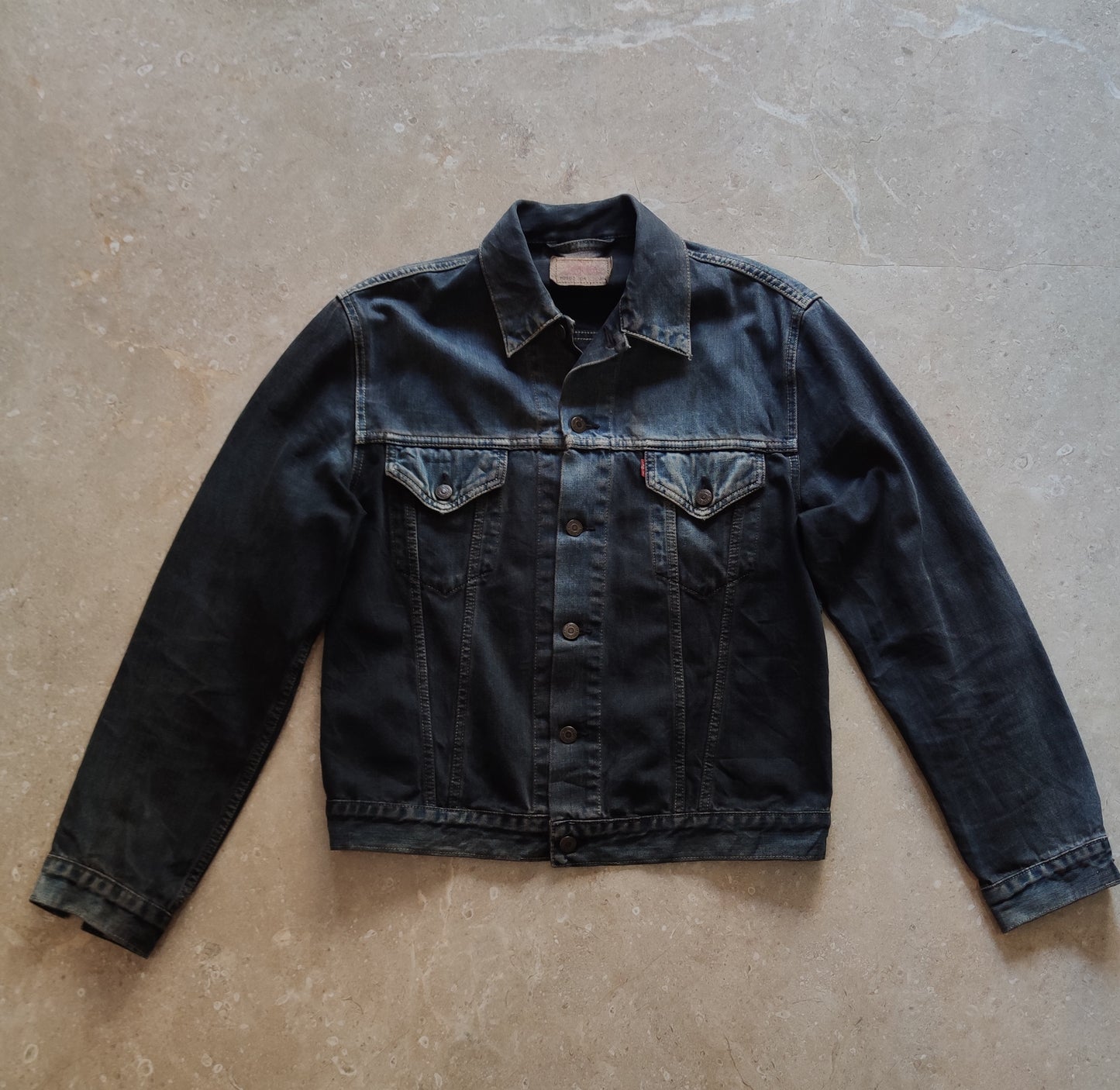 Levi's 70s Black Faded Denim Jacket 70500 - XL