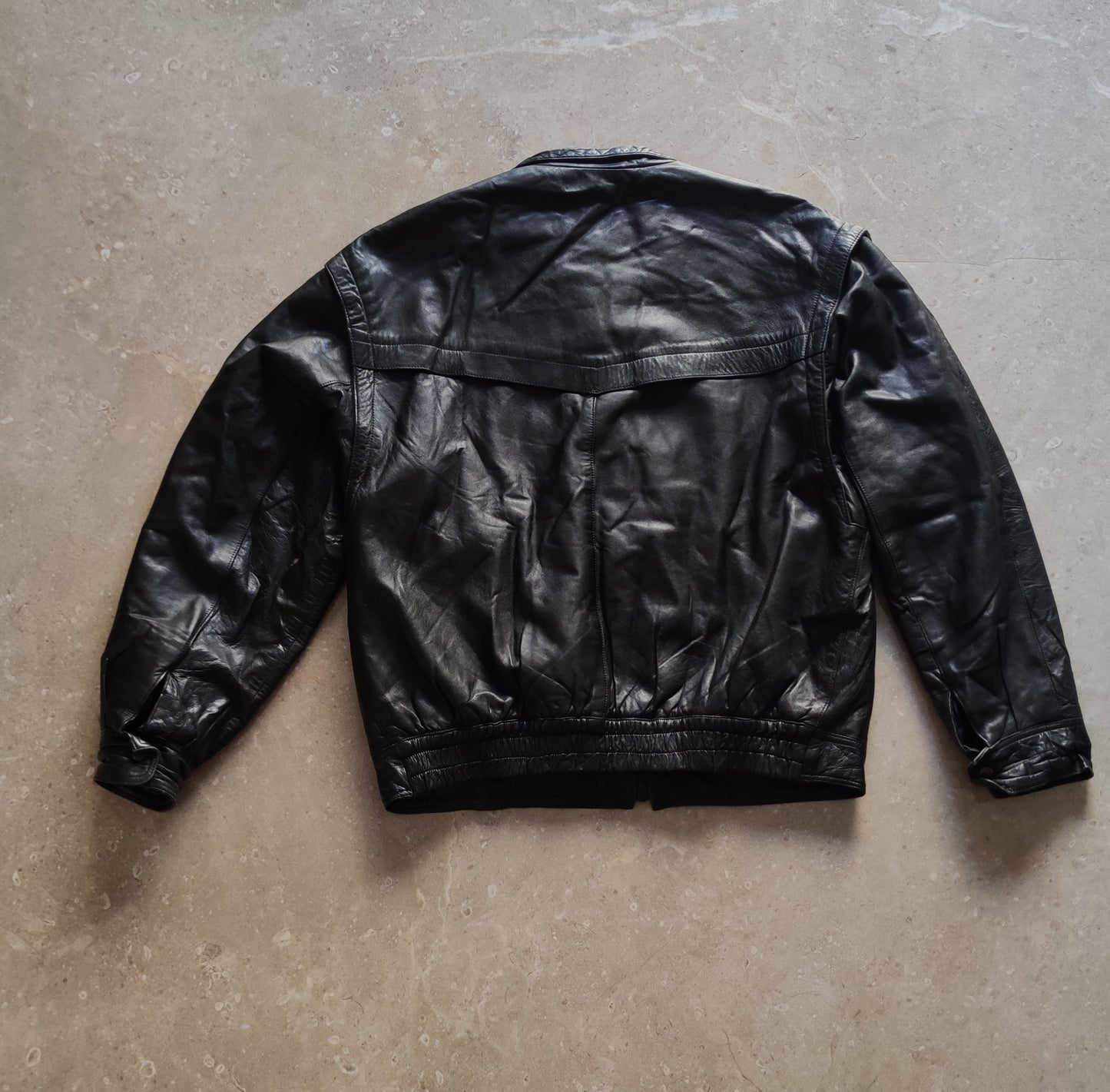 Vintage Leather Jacket 80s - M