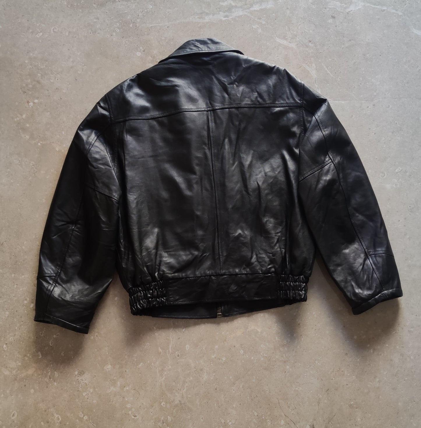 Leather Jacket Made in Italy - L